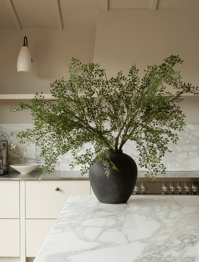 Faux Oversized Ruscus Branch (2 Branches)