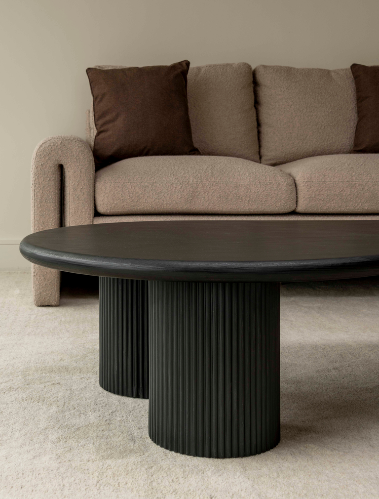 Luna Coffee Table - Black wood