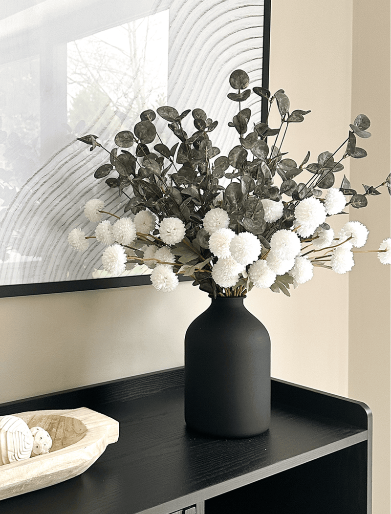 Faux Arrangement - White & Green