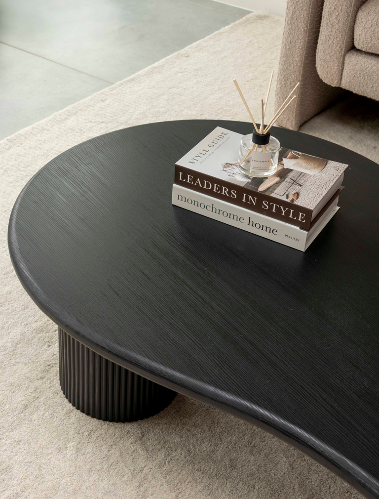 Luna Coffee Table - Black wood