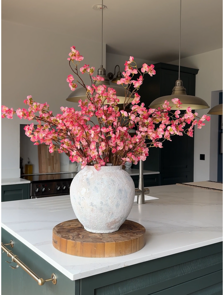 Faux Blossom - Fuchsia Pink (6 Stems)