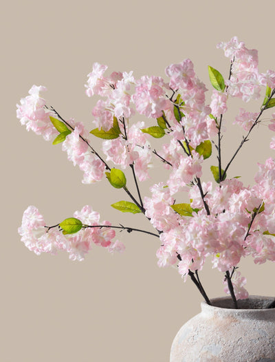 Tall Faux Cherry Blossom - Pink (6 Stems)