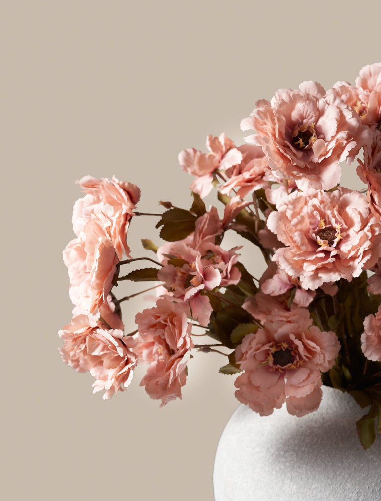 Faux Moutan Peony - Blush (8 Stems / 46 Peonies)
