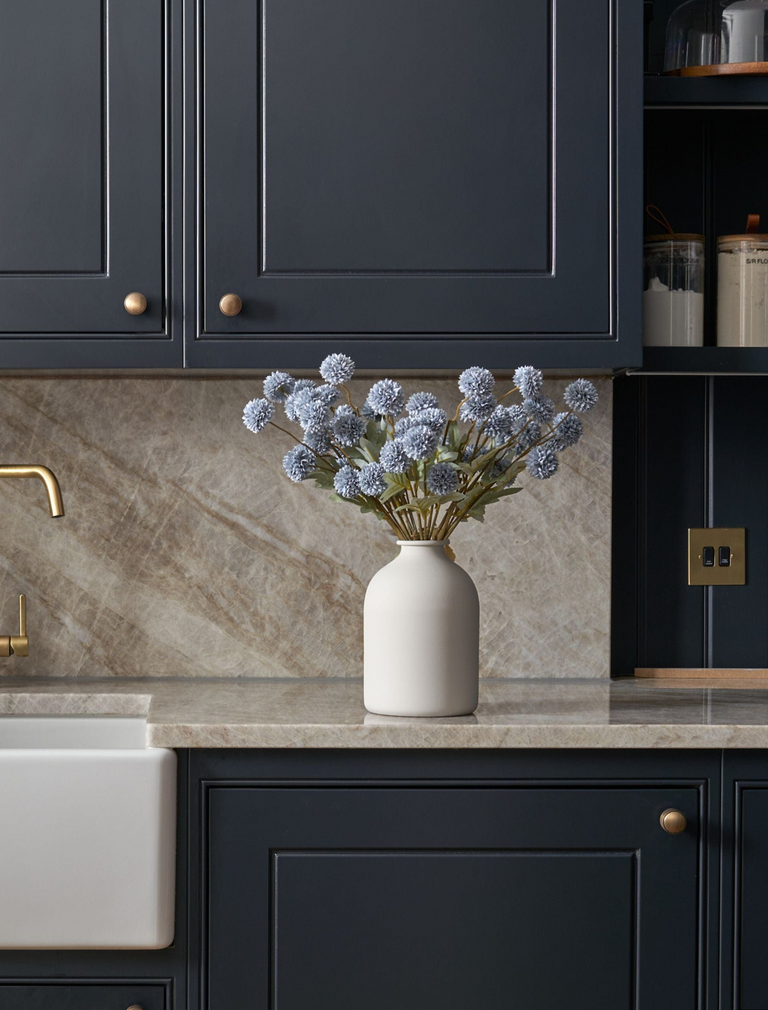 Faux Kiku Flower - Livid (10 Stems / 50 Heads)