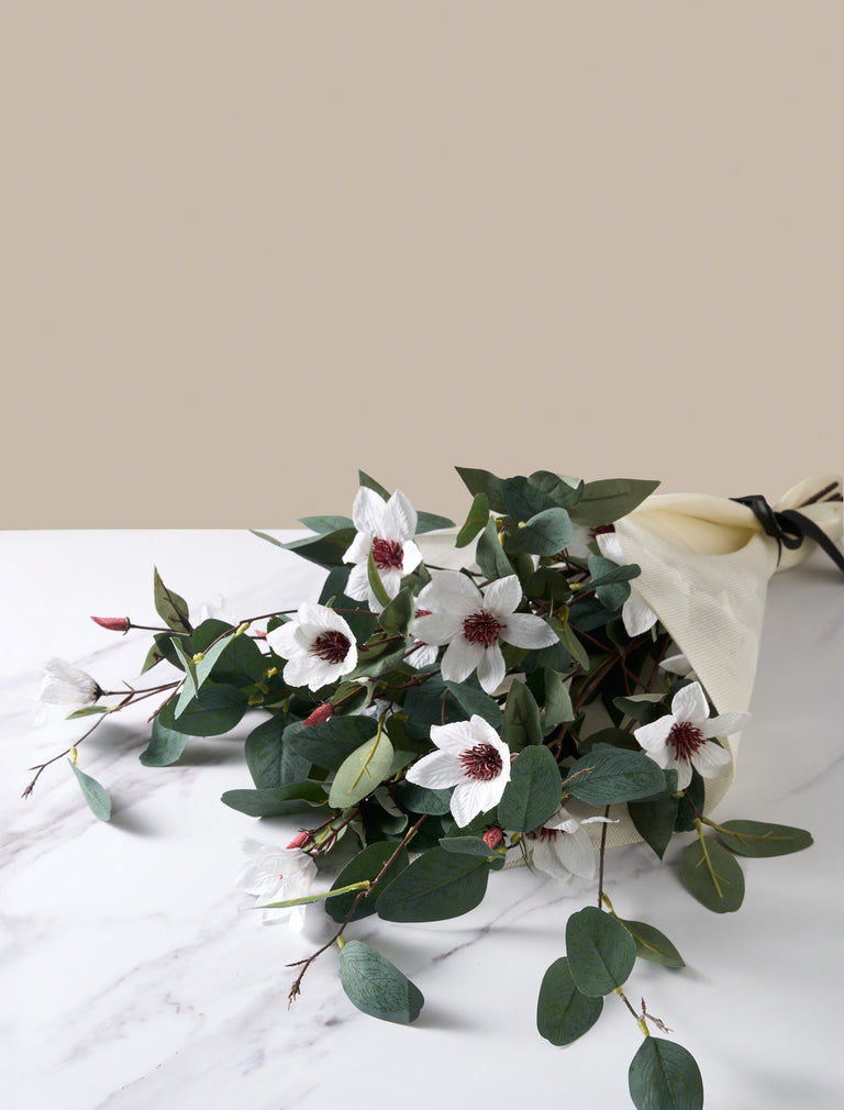 Faux Arrangement - Eucalyptus and White Magnolia