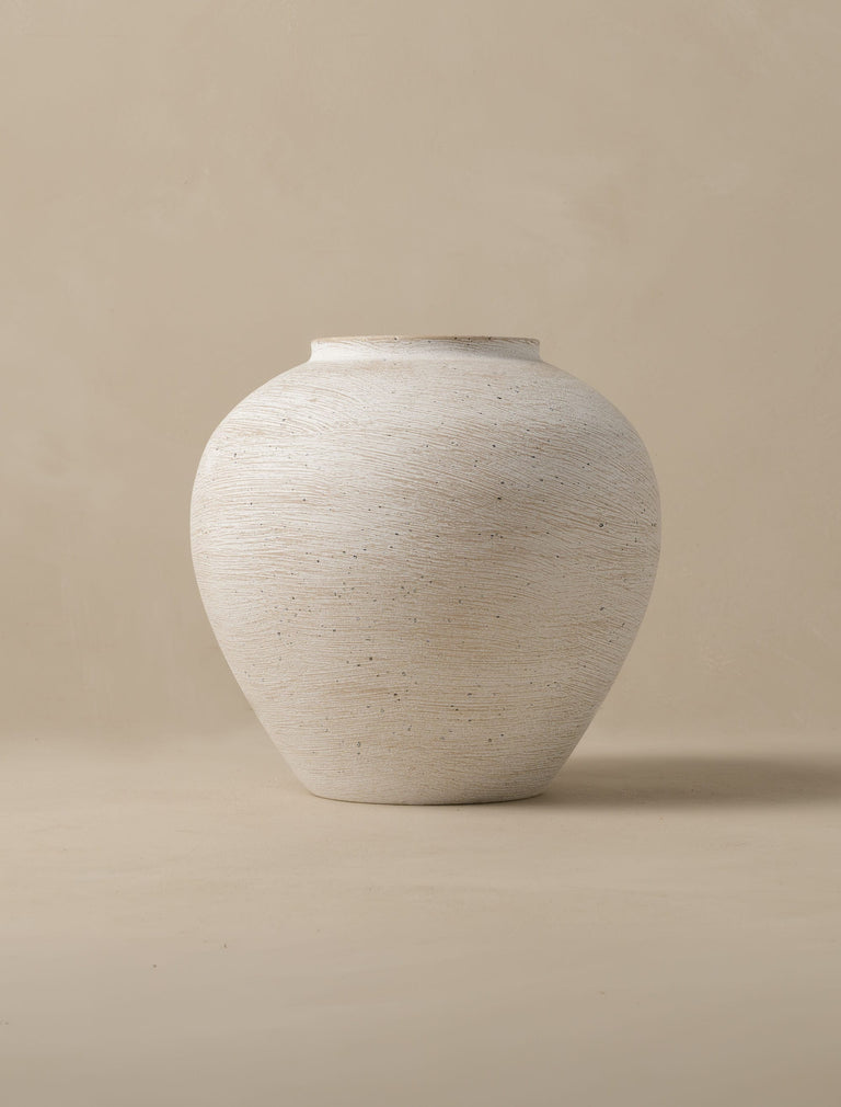 Arina Vase - Brushed white