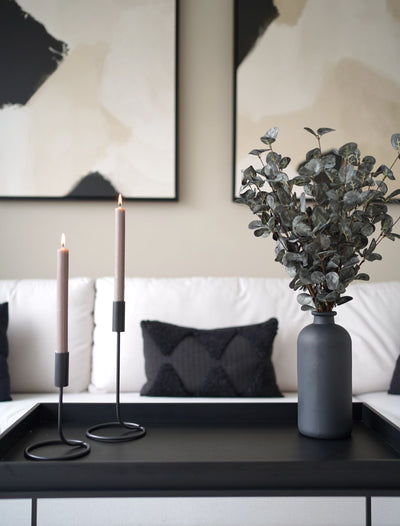 Tall Essential Candle Holder - Black