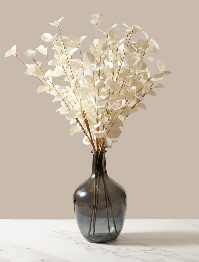 Faux Eucalyptus - Ivory (5 Stems)